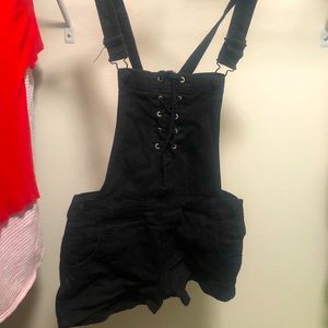 Pacsun Black Overalls